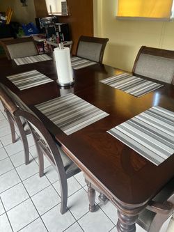 Real wood dining room set