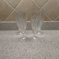 Set Of Four Pilsner Glasses Barely Used