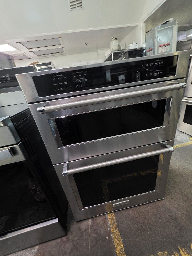 30" KITCHENAID MICROWAVE OVEN COMBO STAINLESS STEEL