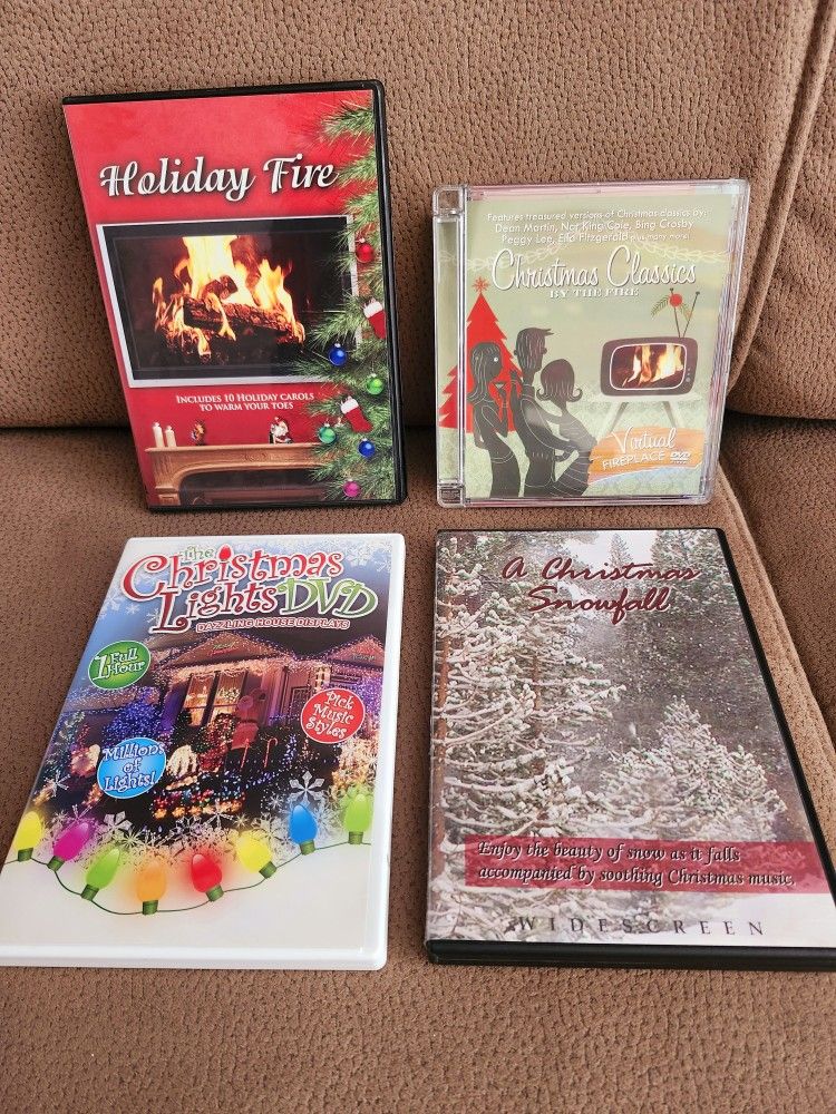 Set of four Christmas Screensaver DVDs