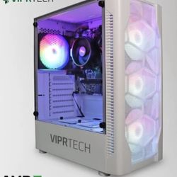 ViprTech RGB snowstorm desktop Gaming PC, AMD graphics