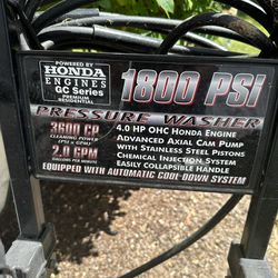Power Washer 1800 PSI
