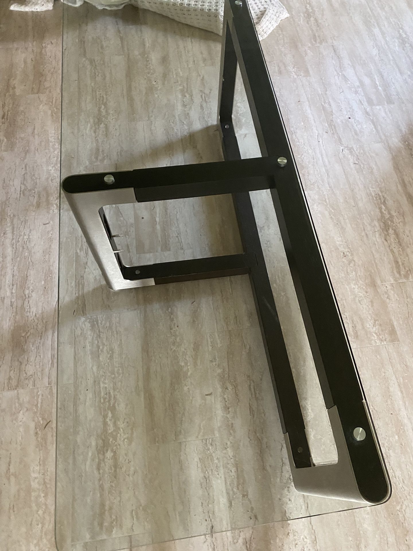 Table With Glass Shelves For TV Or Anything 