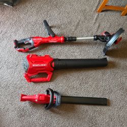 Trimmer, Hedger, Leaf Blower Combo Battery Included 