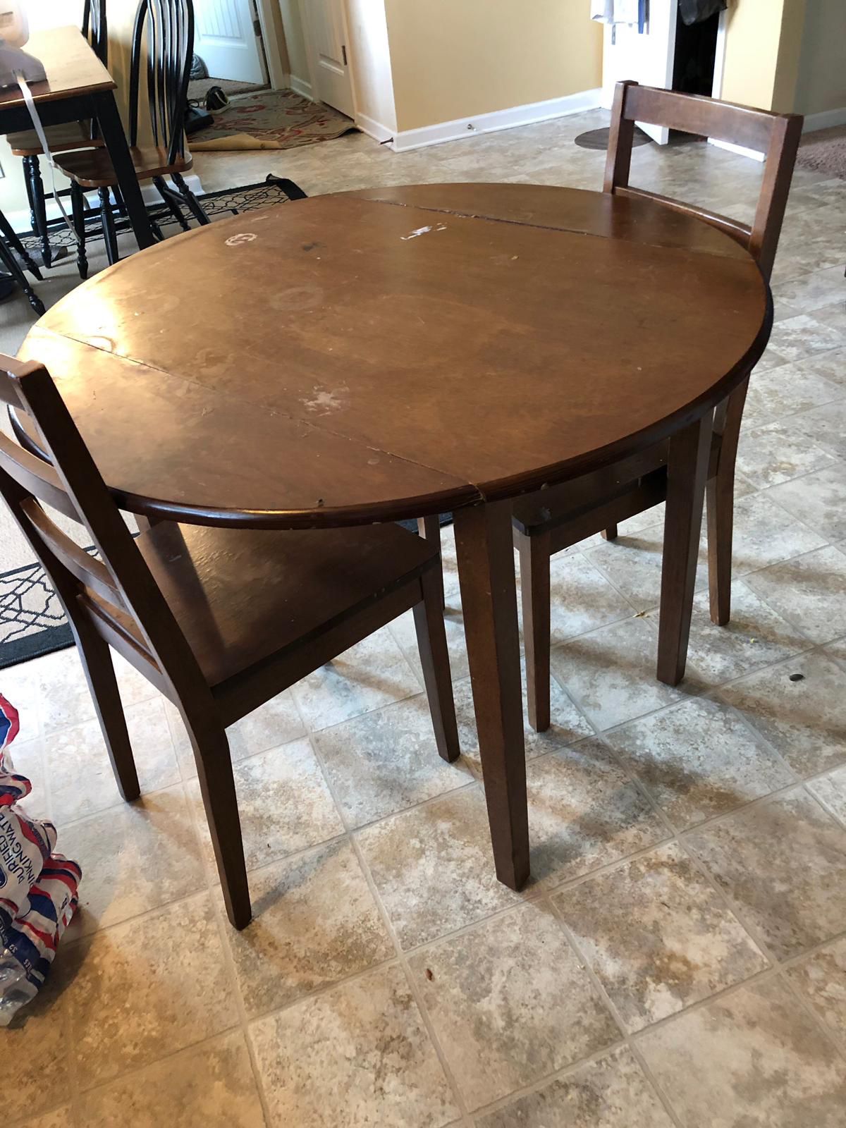 A small kitchen table