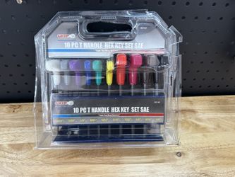 GRIP 10 Piece T Handle Hex Key Set SAE