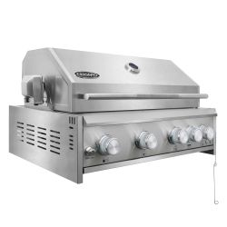 New Open Box 32” Built-In Propane Gas Grill with 5 Burners, Infrared Rotisserie in Stainless Steel