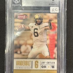 2006 ASPIRE - JAY CUTLER - ROOKIE CARD BGS 9 MINT CONDITION