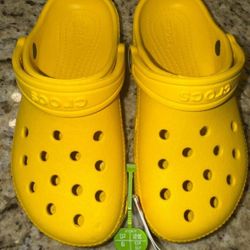 Kids Yellow Crocs 