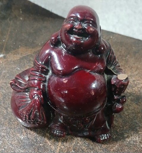 3" Red Buddha