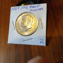 1964 D Kennedy Half Dollar AU/BU, Great Luster