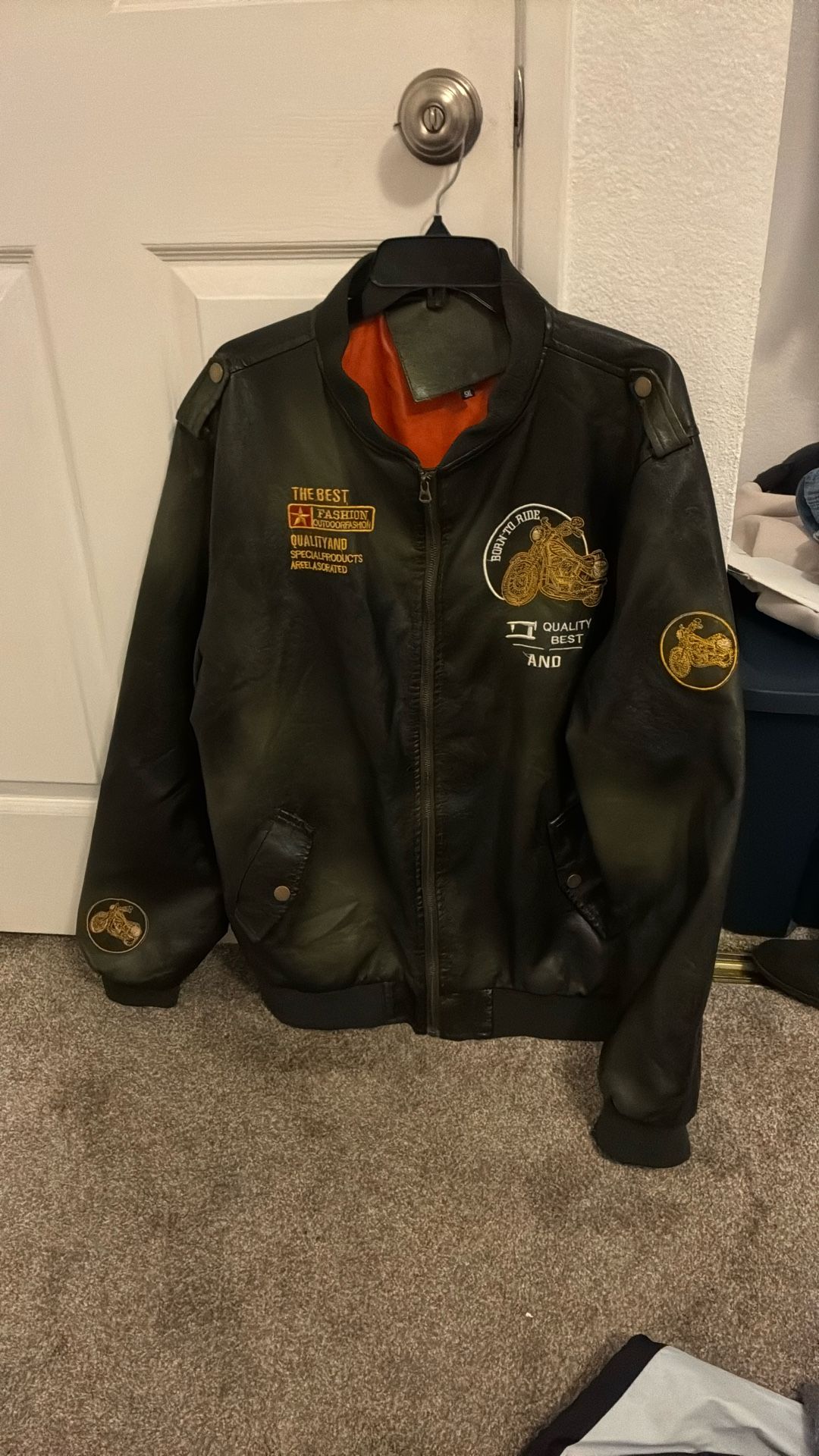 Biker Motorcycle Bomber Jacket