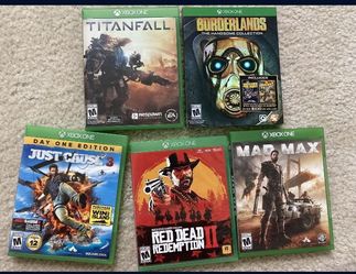 5 Xbox One Games, Red Dead Redemption 2, Mad Max, Borderlands