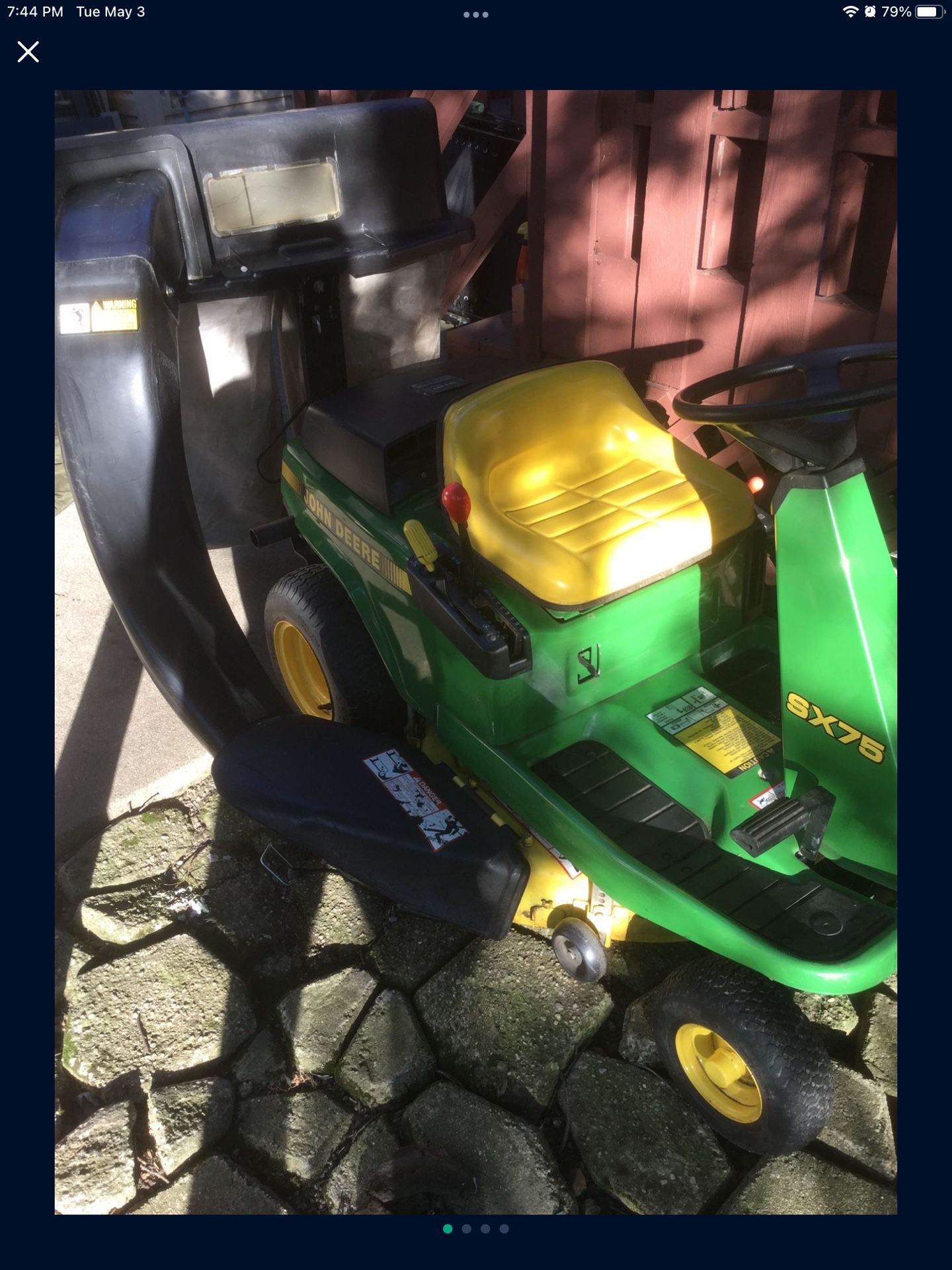 John Deer Sx75 Tractor With Bagger