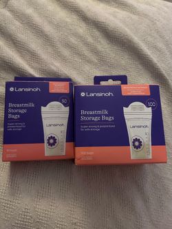 Breast milk storage bags