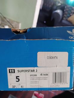 Adidas Superstar J Sneakers Size 5