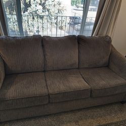 2 identical sofas, 200 each or both for 300.