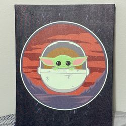 Grogu Decor Wall Art – Great Condition!