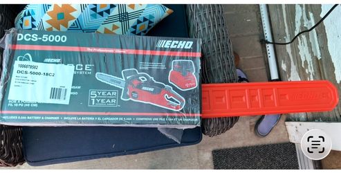 New ECHO 56V 18”  Brushless Chainsaw Kit with 5.0Ah Battery and Charger