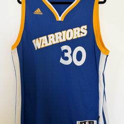 Adidas NBA Golden State Warriors Stephen Curry #30 Blue Jersey Size L