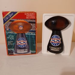 Vintage Shulton Old Spice Bowl XX Football decanter bottle never opened
