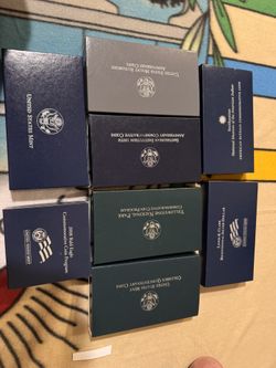 Empty USA Mint Boxes with Beautiful Presentation Box