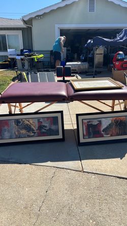 Massage table