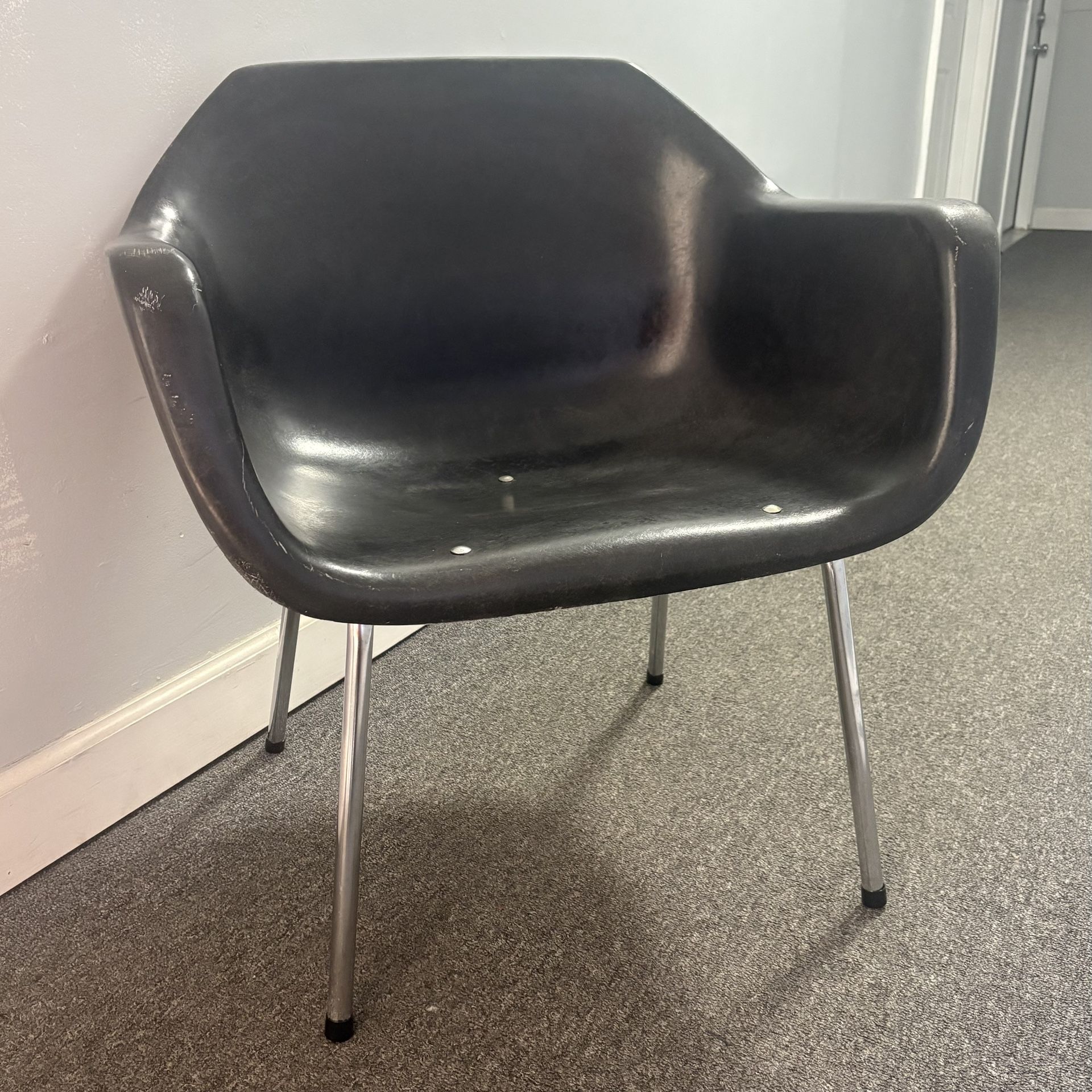 Vintage Eames Fiberglass Bucket Armchair