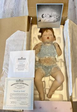 Ashton Drake “Good As Gold” Full Porcelain Doll