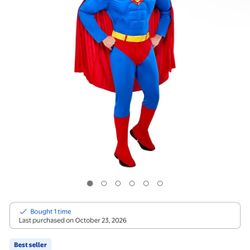 Brand New Superman Costume Size Medium Mens