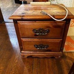 Small Set Drawers With Power Strip Attached 