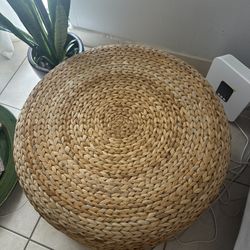 2 IKEA Alseda woven floor stool/cushion
