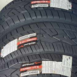 Set Of Nitto New Tires 275/45/22