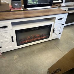 New,70”TV stand With Fireplace( Already Assembled 