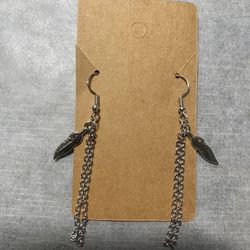Silver Feathers With Silver Chains