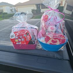 Valentines Baskets For Girls. 