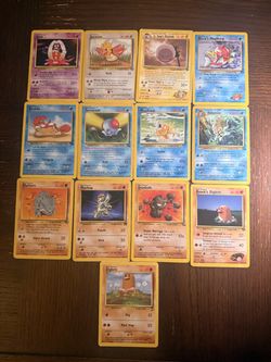 Vintage Pokémon Trading Cards Lot of 13