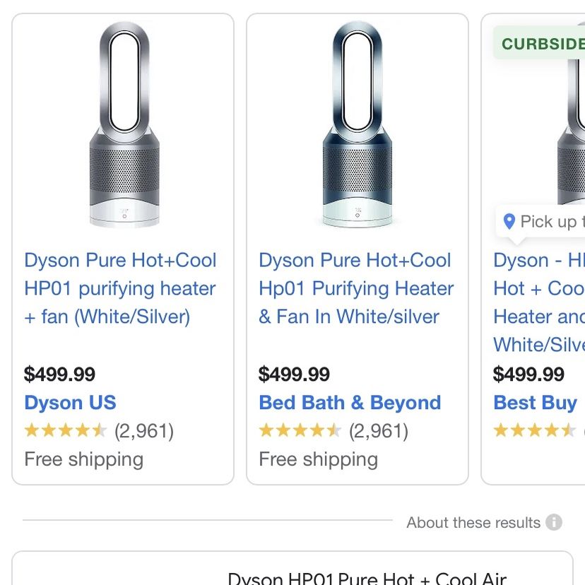 Dyson 3-in-1 Pure Hot+cool Air Purifier, Heater, And Fan for Sale in  Manhattan Beach, CA - OfferUp