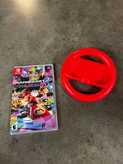 Mario Kart 8 Deluxe + Steering Wheel Bundle – Nintendo Switch – Complete