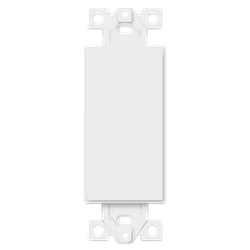 ENERLITES - 1-Gang Decorator Blank Adapter Insert - WHITE