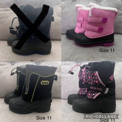 Kids Snow Boots Size 11