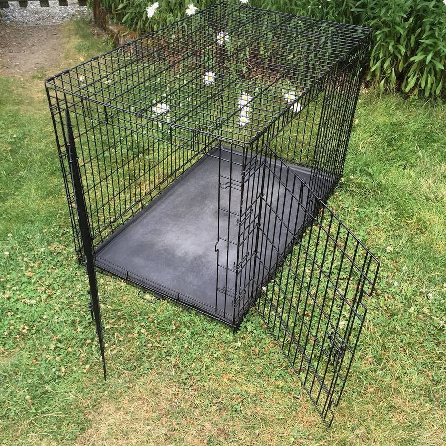 Extra Large DD Giant 48" Wire Metal Dog Training Kennel Crate Carrier
