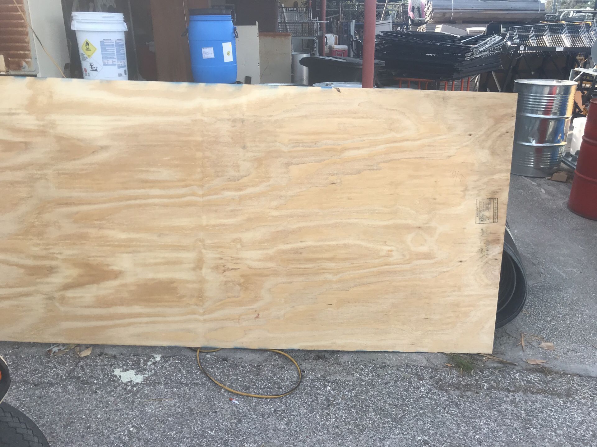 Three-quarter inch plywood new 600 sheets available $30 a sheet