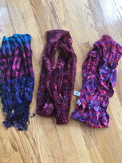 Girls Dressy Scarves Lot