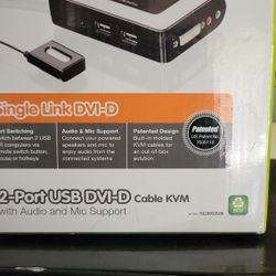 2 Port Usb Dvi-d Cable Kvm