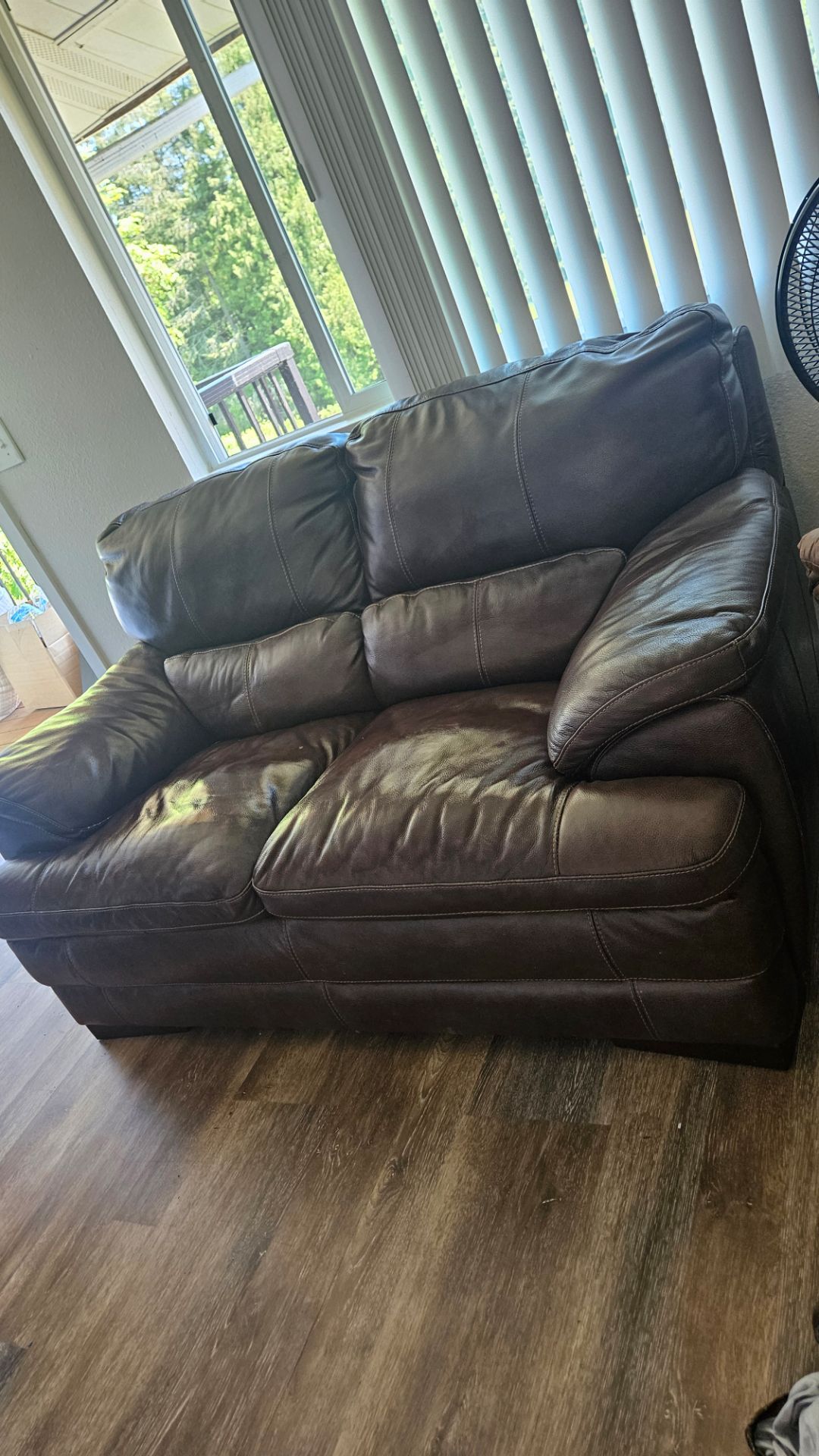 FREE Nice brown leather couch