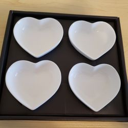 Heart Shaped Sauce Bowls (4)