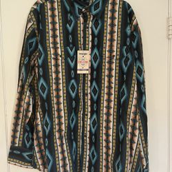 Wrangler Long Sleeve Cheetah Shirt New With Tags