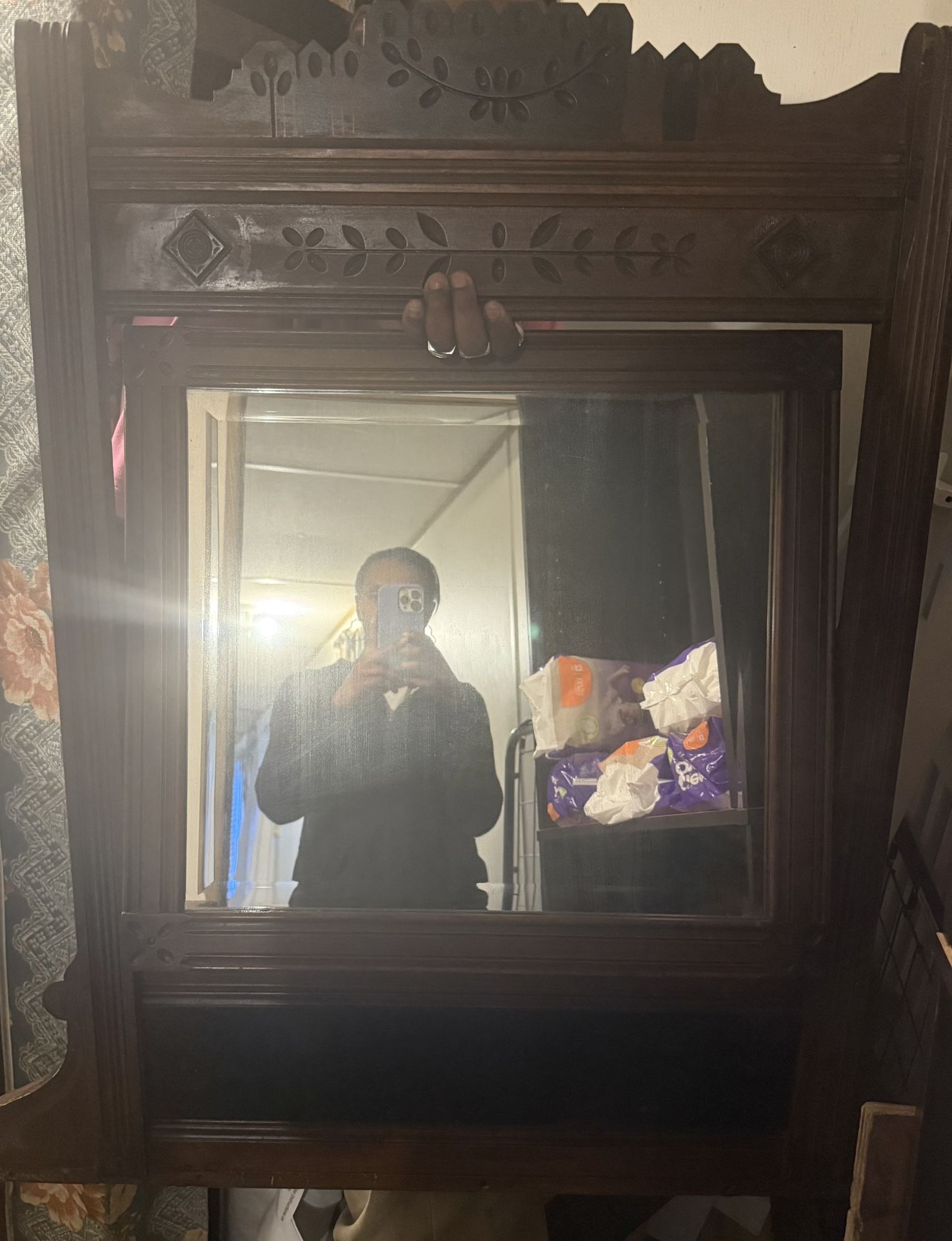 On The top Of The DresserAntique mirror