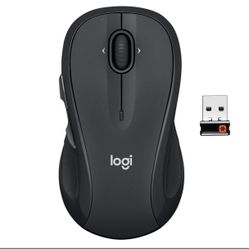 Logitech M510 Wireless Mouse, Mouse For Laptop And PC With USB Unifying Receiver, Programmable Buttons - Graphite